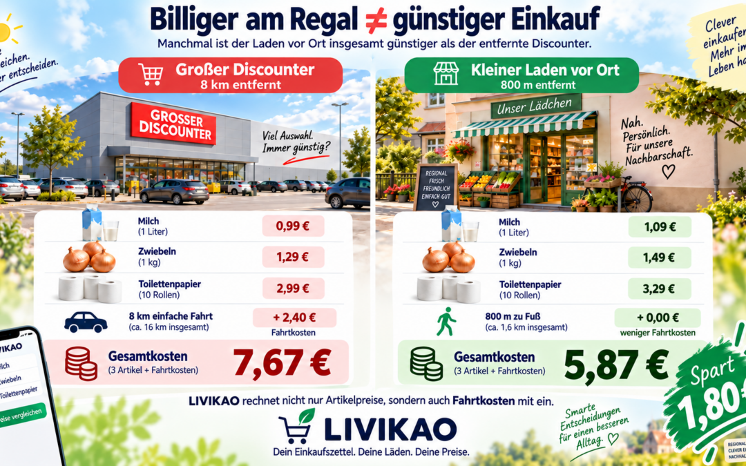Tante Emma laden günstiger als Discounter
